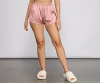 Dreaming of Luxe Satin Pajama Shorts