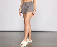 Catching Cozy Vibes Pajama Shorts