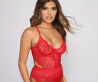 Love With Lace High Waist Teddy