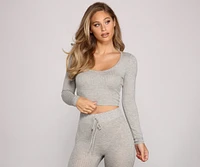 Keepin' Knit Cozy Pajama Top