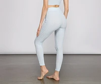 Chic And Chill Ribbed Pajama Leggings