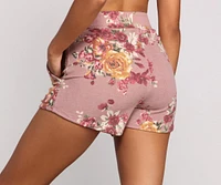 Floral Dreams High Waist Pajama Shorts