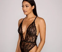 Alluring Beauty Sheer Lace Teddy
