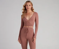 Soft And Cozy Cropped Pajama Top