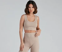 Weekend Look Crop Pajama Tank