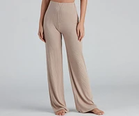 Weekend Look Wide-Leg Pajama Leggings