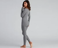 Dreamy Chic Ribbed Knit Onesie