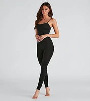 Sleek And Seamless Sleeveless Catsuit