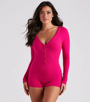 Dream Of Me Long Sleeve Pajama Romper