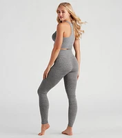 Cozy Seamless Pajama Top And Leggings Set