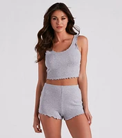 Chill Mode Pajama Top And Shorts Set