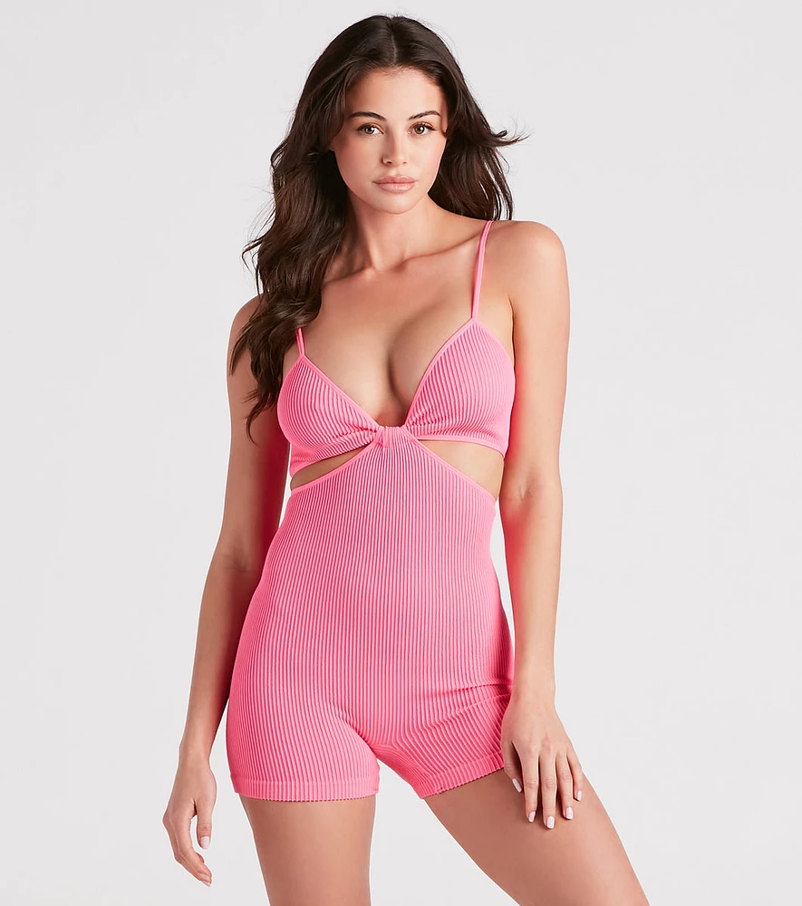 Sweet Seamless Cutout Romper