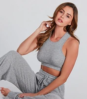 Feeling Bliss Rib Knit Pajama Tank Top