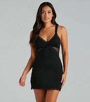 Romance Is Calling Sheer Mesh Lace Chemise