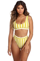 Lemon Drop Minimalist Bikini Top