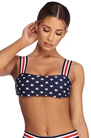 Americana Star Swim Top