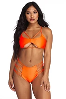 Lusting Looks Caged Swim Top