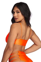 Lusting Looks Caged Swim Top