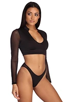 Mesh With It Swim Top