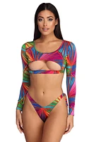 Rainbow Bright Swim Top