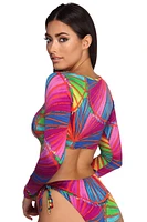 Rainbow Bright Swim Top