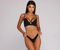 All Crossed Up Strap Swim Top