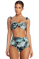 Palm Paradise Swim Top