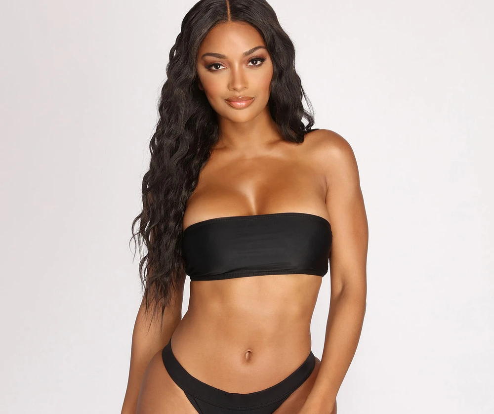 Basic Vibes Bandeau Swim Top