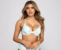 Getaway Bound Floral Bikini Top