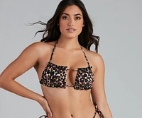 Spotted On Trend Bandeau Bikini Top