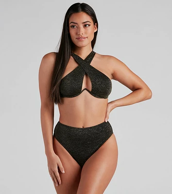 Glow And Shimmer Bikini Top