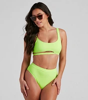 Major Glow Tank Swim Top