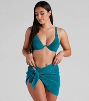 So Luxe Lurex Bikini Top