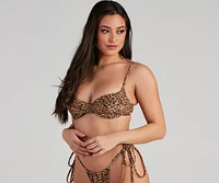 Fiercely Chic Leopard Bikini Top