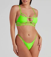 Rise And Stun Cutout Bikini Top