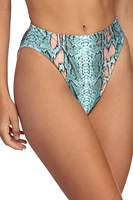 Snake It Off High Waist Swim Bottom