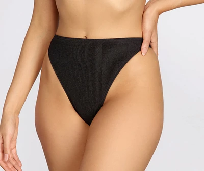 Soak It Up High Waist Swim Bottoms