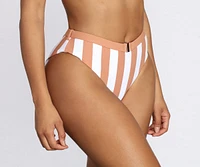 Sunkissed Striped Swim Bottoms