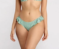 Polka Dot Ruffle Swim Bottoms