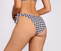 Babe Next Door Gingham Swim Bottoms