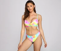 Sunset Stunner Tie-Dye Swim Bottoms