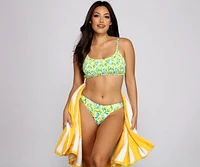 You're The Zest Lemon Print Bikini Bottoms