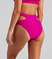 Pool Party High Waist Swim Bottoms