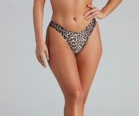 Wild One Leopard Hipster Bikini Bottoms