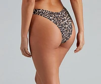 Wild One Leopard Hipster Bikini Bottoms