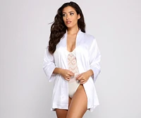 Gorgeous And Glam Bride Satin Robe