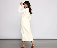 So Cozy Long Chenille Robe