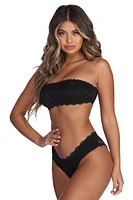 Irresistible Lace Bandeau And Panty