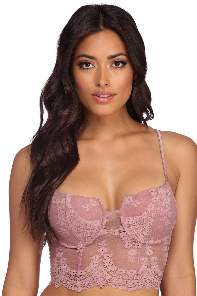 Heart Stopper Long Line Bralette