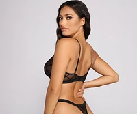 Sultry Appeal Caged Mesh Bra and Panty Set